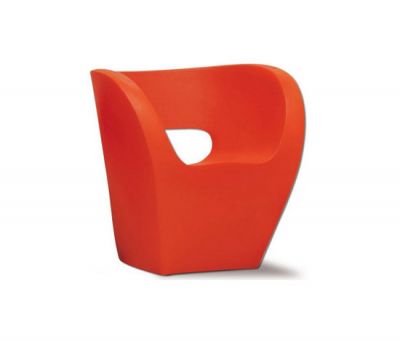 Oranger Victoria and Albert Sessel Little Albert von Moroso, moderner Design-Sessel für Wohnzimmer.